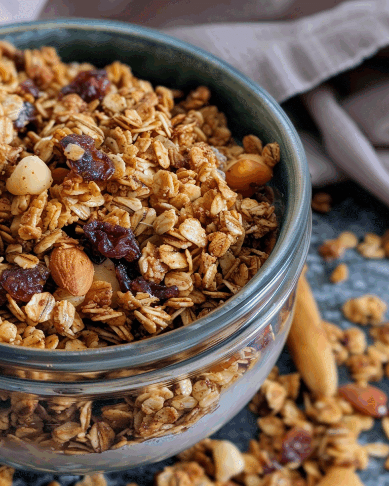 Homemade Maple Cinnamon Granola