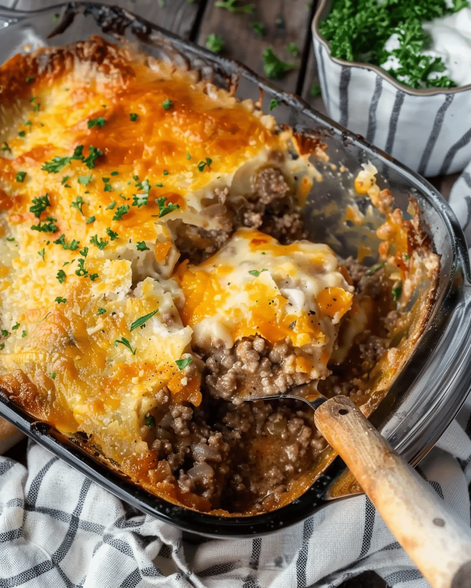 Cheddar Bay Ground Beef Cobbler