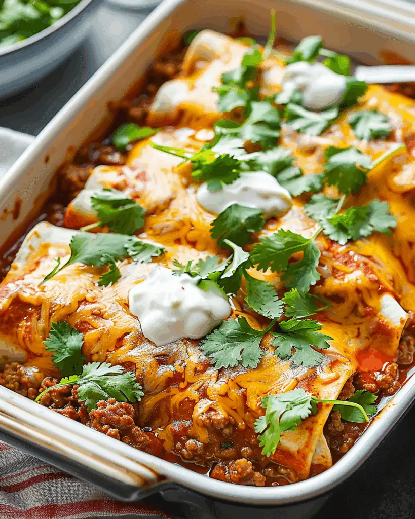 Ground Beef Enchiladas