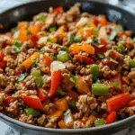 Ground Turkey and Peppers