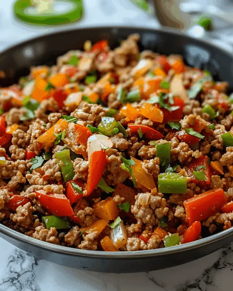 Ground Turkey and Peppers