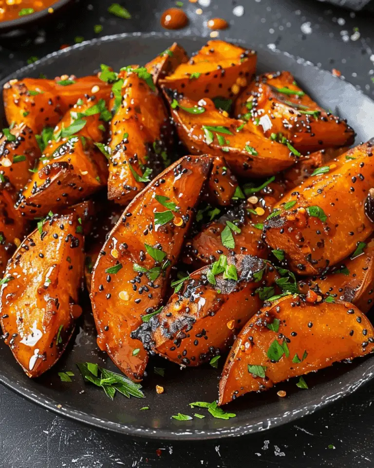 Honey Chili Sweet Potatoes