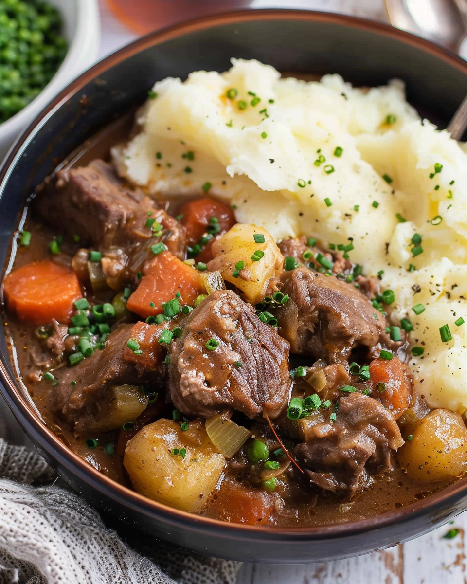 Irish Stew with Mashed Potatoes