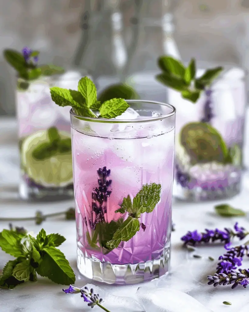 Lavender Lime Mint Mocktail