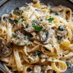 Caramelized Leek and Mushroom Gruyere Pasta