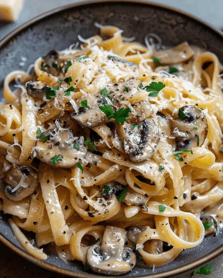 Caramelized Leek and Mushroom Gruyere Pasta