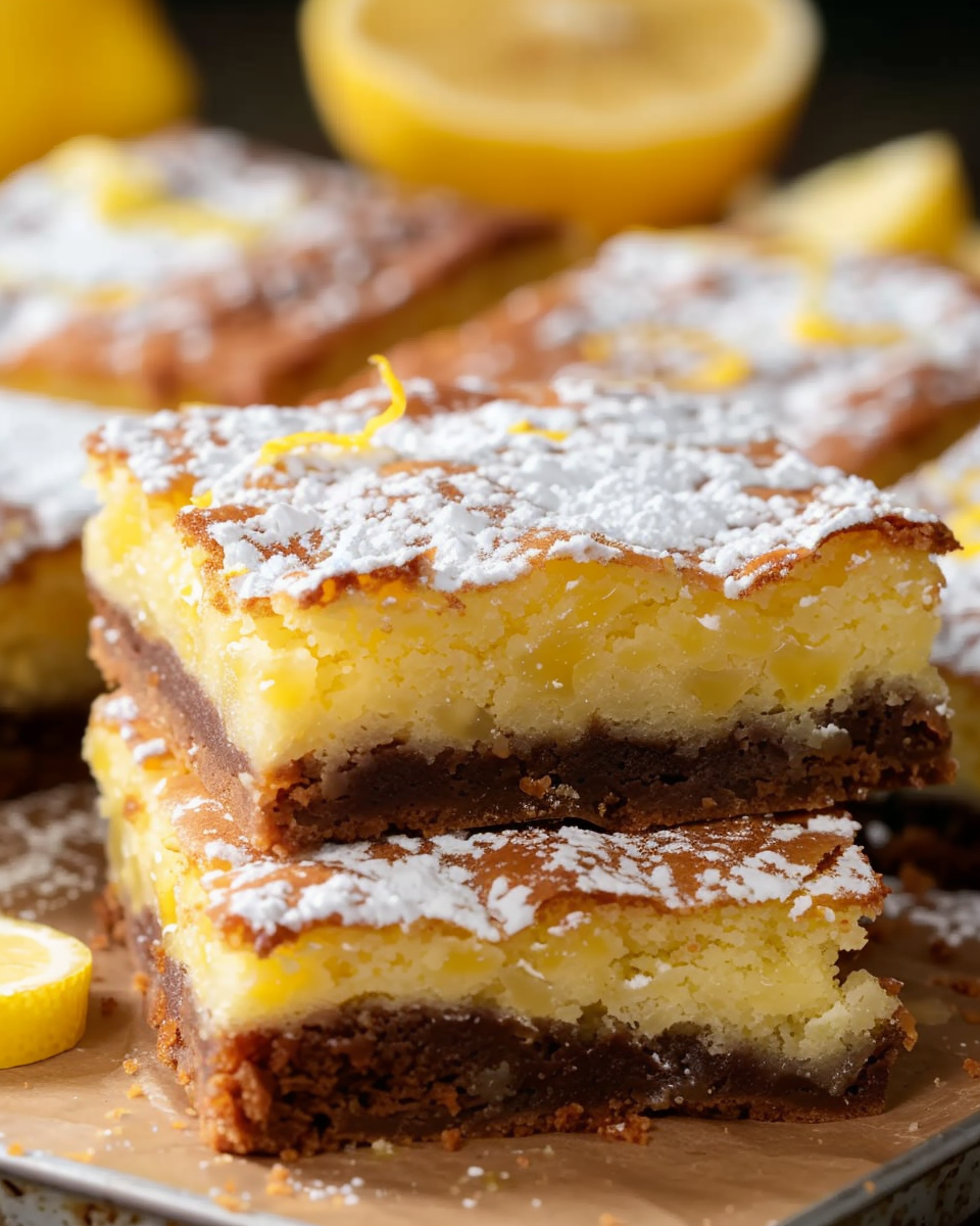 Zesty Lemon Brownies