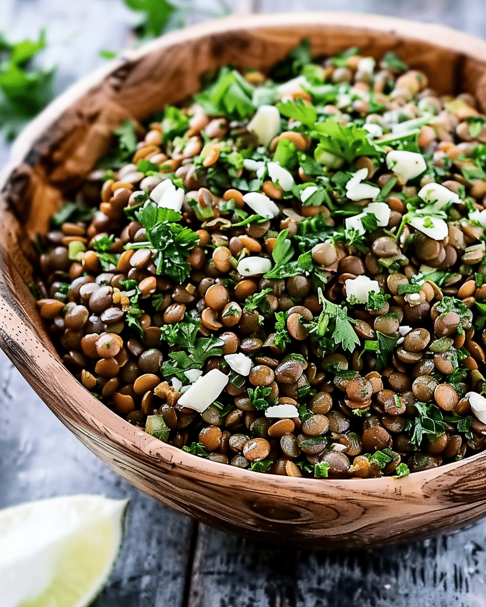 Mediterranean Lentil Salad (Fresh, Zesty & Protein-Packed)