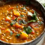 Hearty Spinach & Lentil Soup