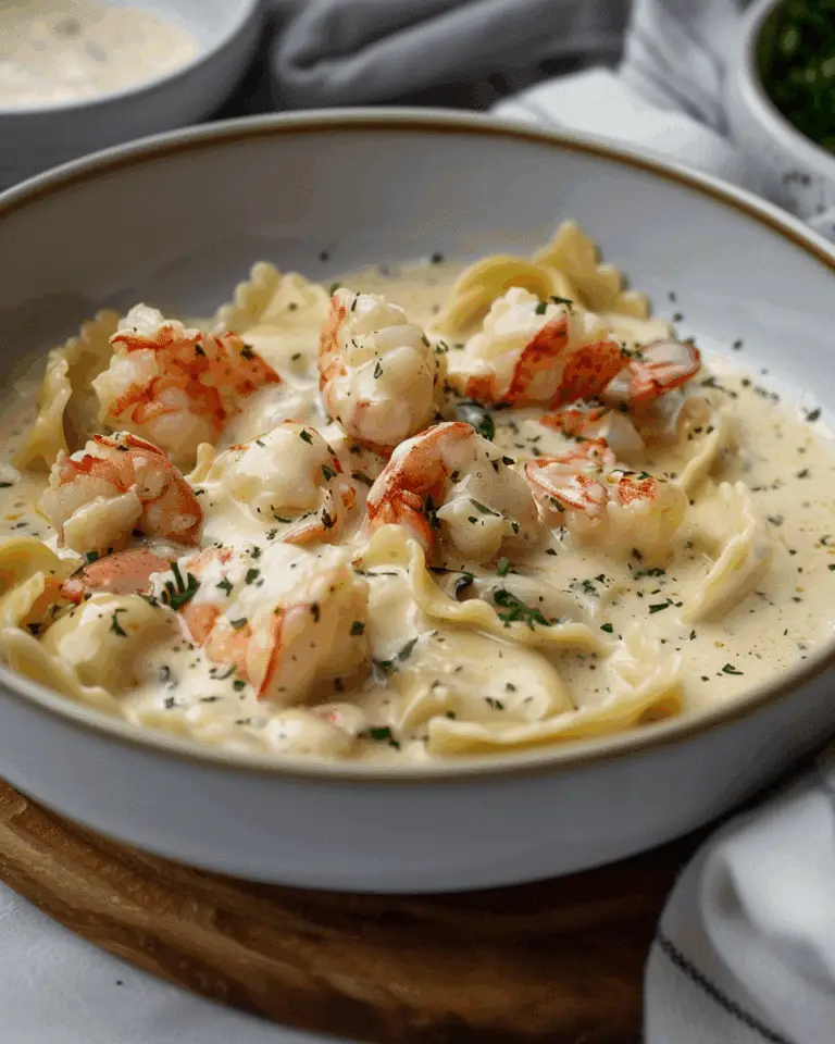 Creamy Garlic Lobster Ravioli Sauce