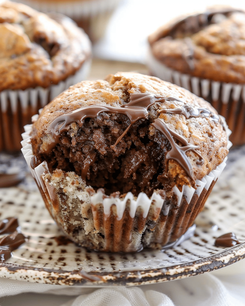 Nutella Banana Muffins