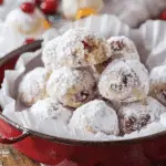 Cranberry Orange Snowball Cookies