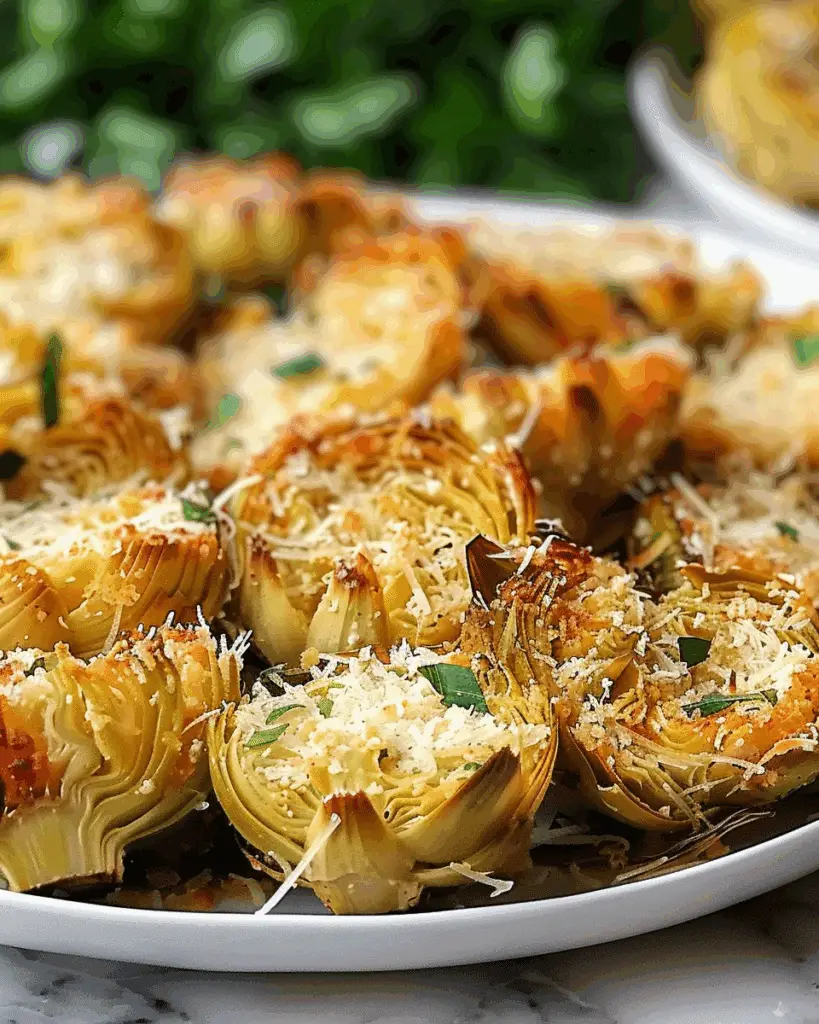Crispy Parmesan Artichoke Hearts
