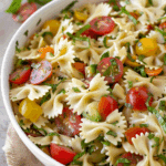 vibrant bow tie pasta salad