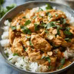 Thai Peanut Chicken (Slow Cooker Recipe)