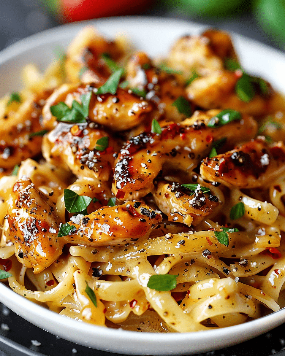 Honey Pepper Chicken Pasta
