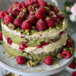 Pistachio Raspberry Cake