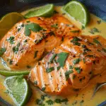 Poached Salmon in Coconut Lime Sauce