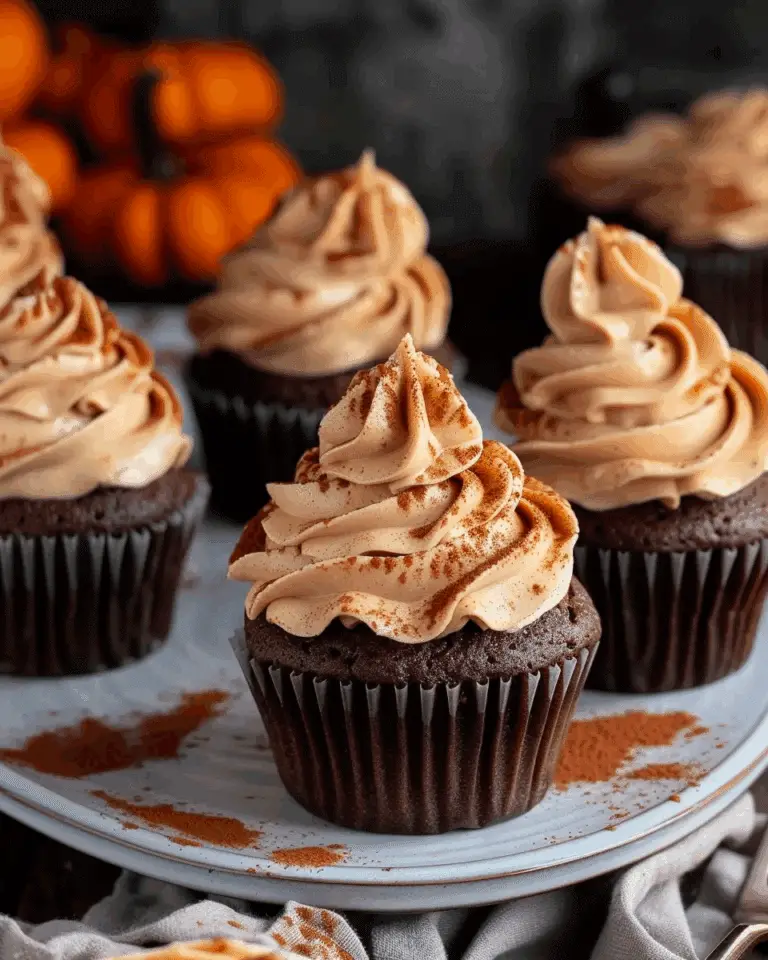 Chocolate Pumpkin Cupcakes