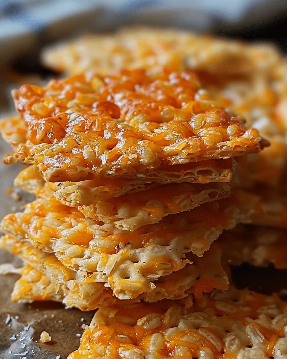Cheesy Rice Krispies Crackers