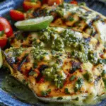 Grilled Salsa Verde Pepper Jack Chicken