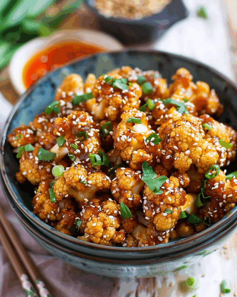 Sticky Sesame Cauliflower