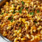 One-Pot Cheesy Beef & Veggie Kraft Dinner