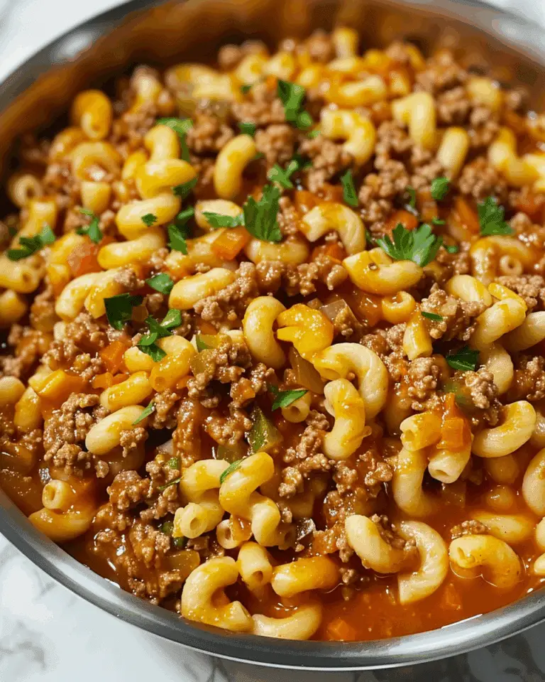 One-Pot Cheesy Beef & Veggie Kraft Dinner