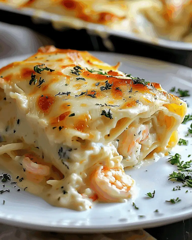 Shrimp & Crab Alfredo Lasagna Roll-Ups