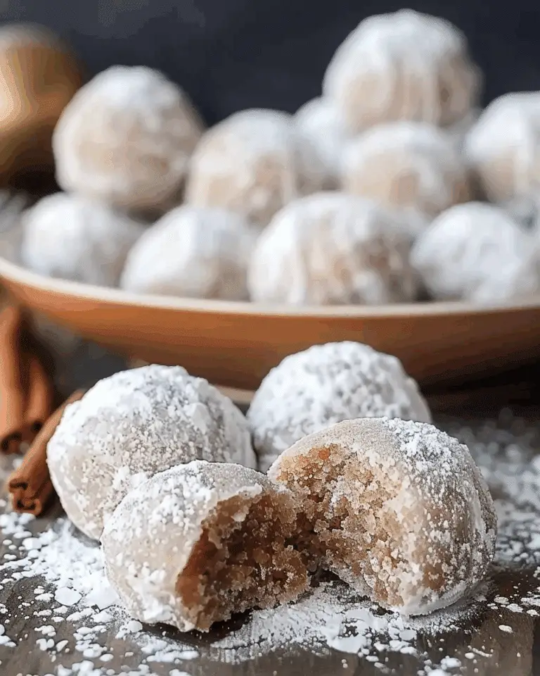 Cinnamon Snowball Cookies