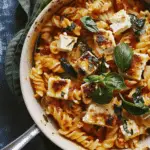 Roasted Butternut Squash Pasta with Feta and Sage