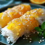 Sweet Mango Sticky Rice Rolls