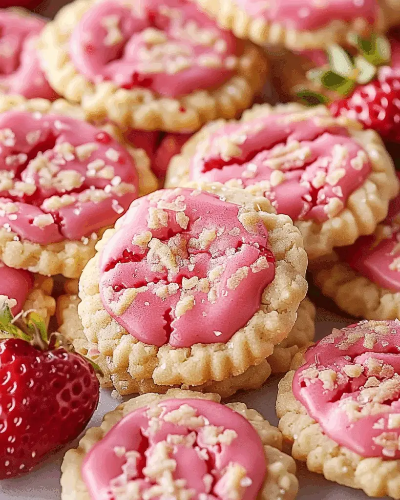 Strawberry Crunch Cookies