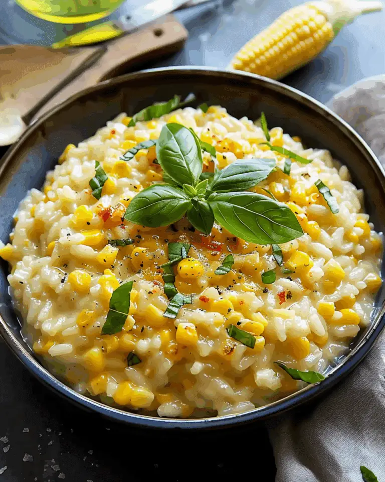 Sweet Corn Risotto
