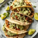Ground Turkey Tacos with Avocado Sauce