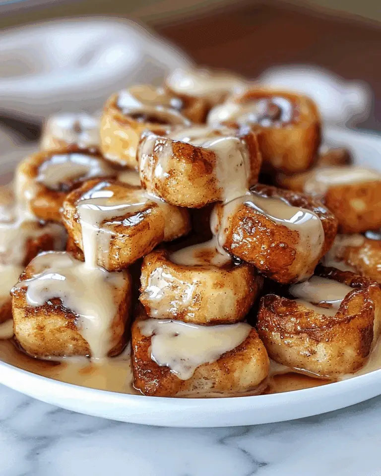 Cinnamon Roll French Toast Bites