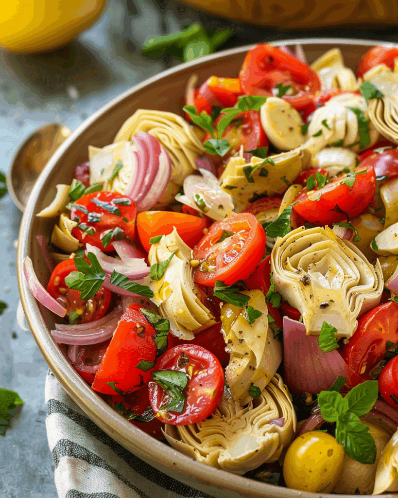 Tuscan Artichoke Tomato Salad
