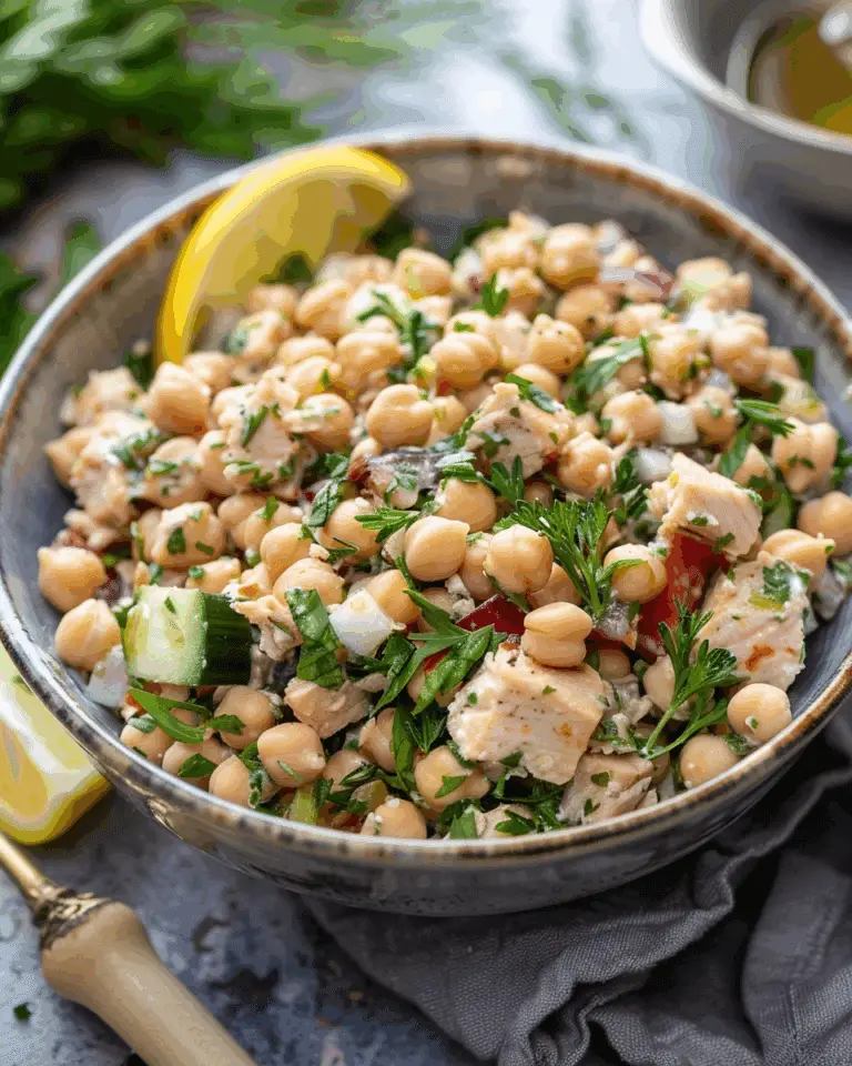 Tuna Garbanzo Bean Salad