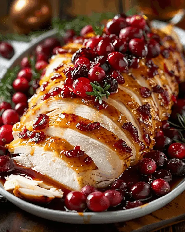 Cranberry Orange Glazed Turkey Breast