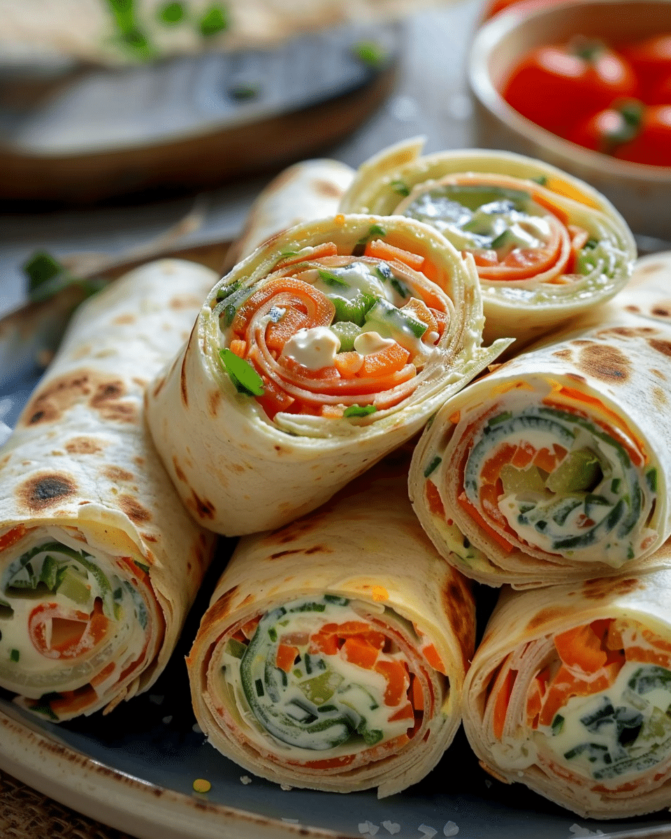 Vegetable Tortilla Roll-Ups
