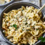 Mushroom and White Bean Pasta