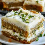 Warmly Spiced Zucchini Bars with Sweet Frosting