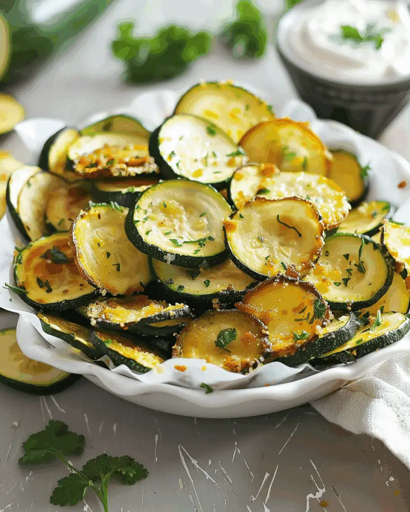Air Fryer Zucchini Chips