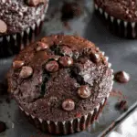 Fudgy Chocolate Zucchini Muffins (Healthy & Gluten-Free)