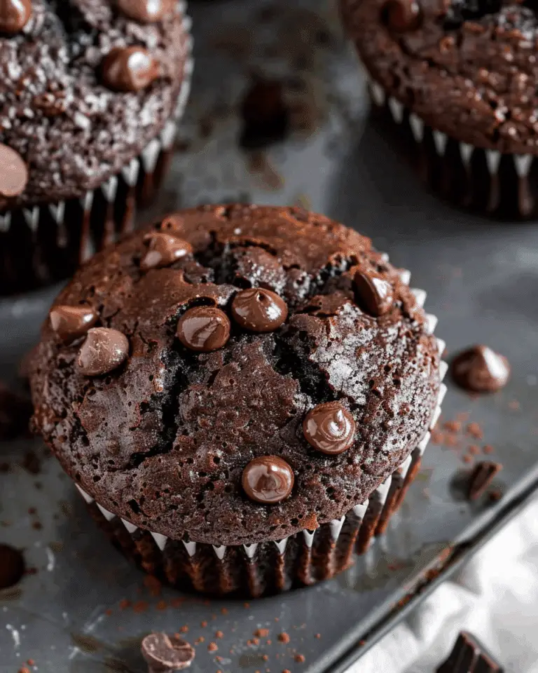 Fudgy Chocolate Zucchini Muffins (Healthy & Gluten-Free)