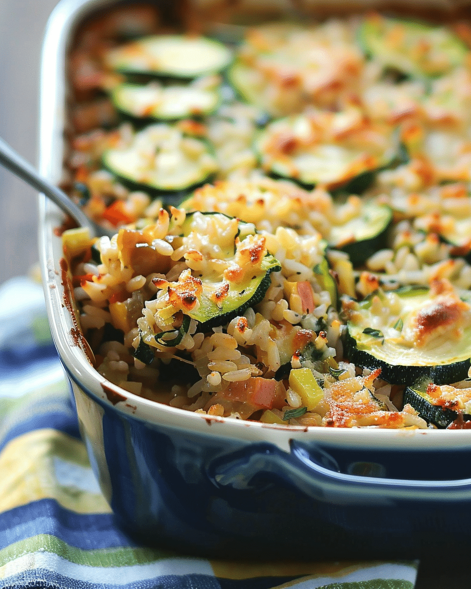 Cheesy Vegetable Rice Casserole