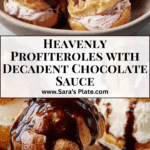 "Profiteroles (Cream Puffs with Chocolate Sauce) Recipe