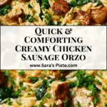 Creamy Chicken Sausage Orzo Recipe