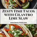 Fish Tacos with Cilantro Lime Slaw Recipe