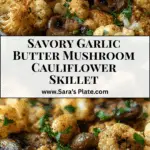 Garlic Butter Mushroom Cauliflower Skillet Recipe